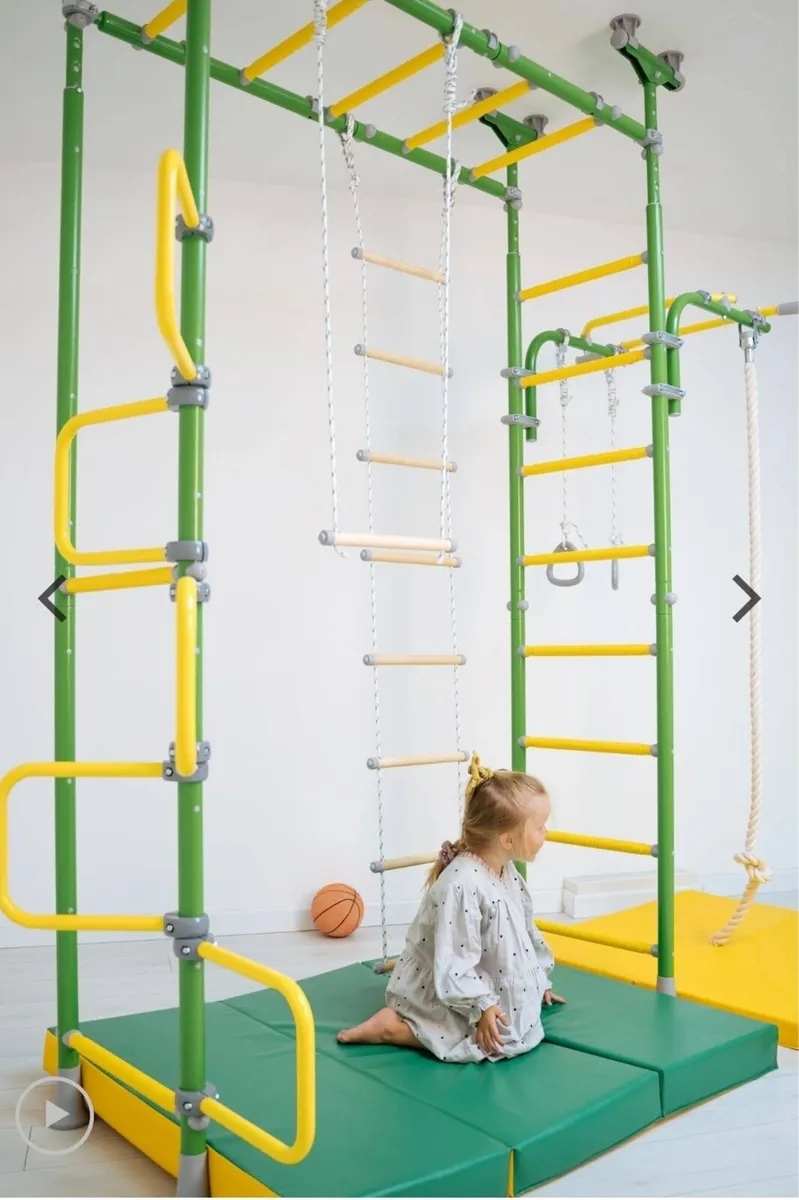 Indoor Monkey Bars Set with Accessories - Image 4