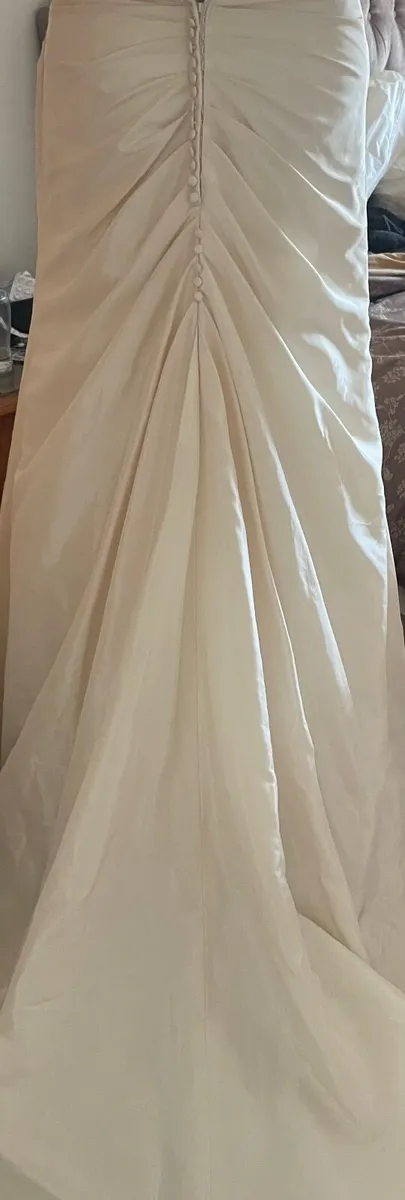 Wedding dress and trailing veil - Image 4