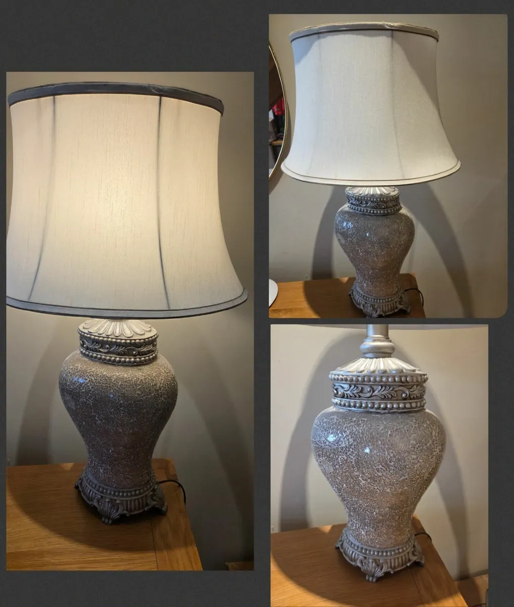 Large mosaic glass lamp - Image 1