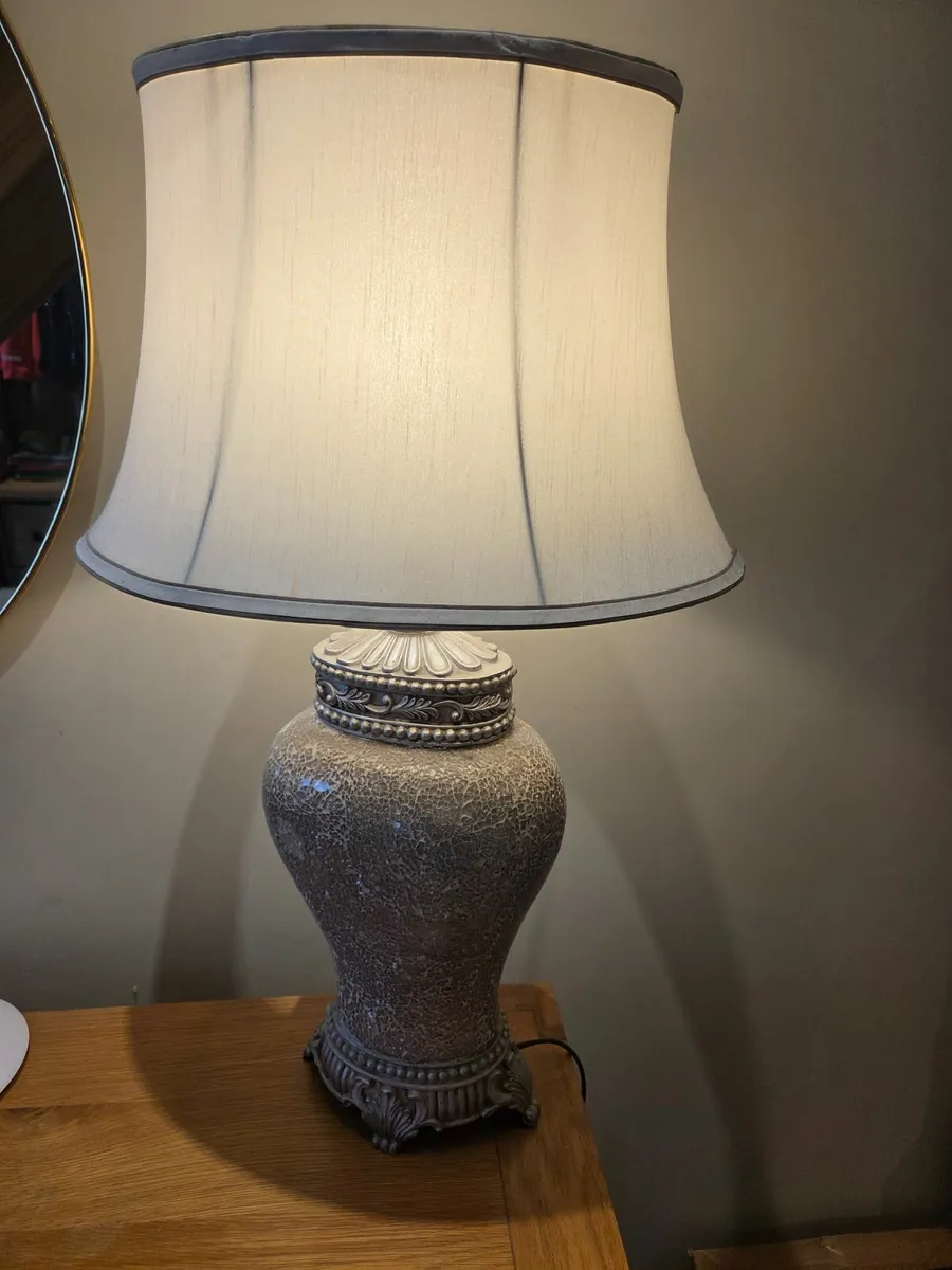 Large mosaic glass lamp - Image 4