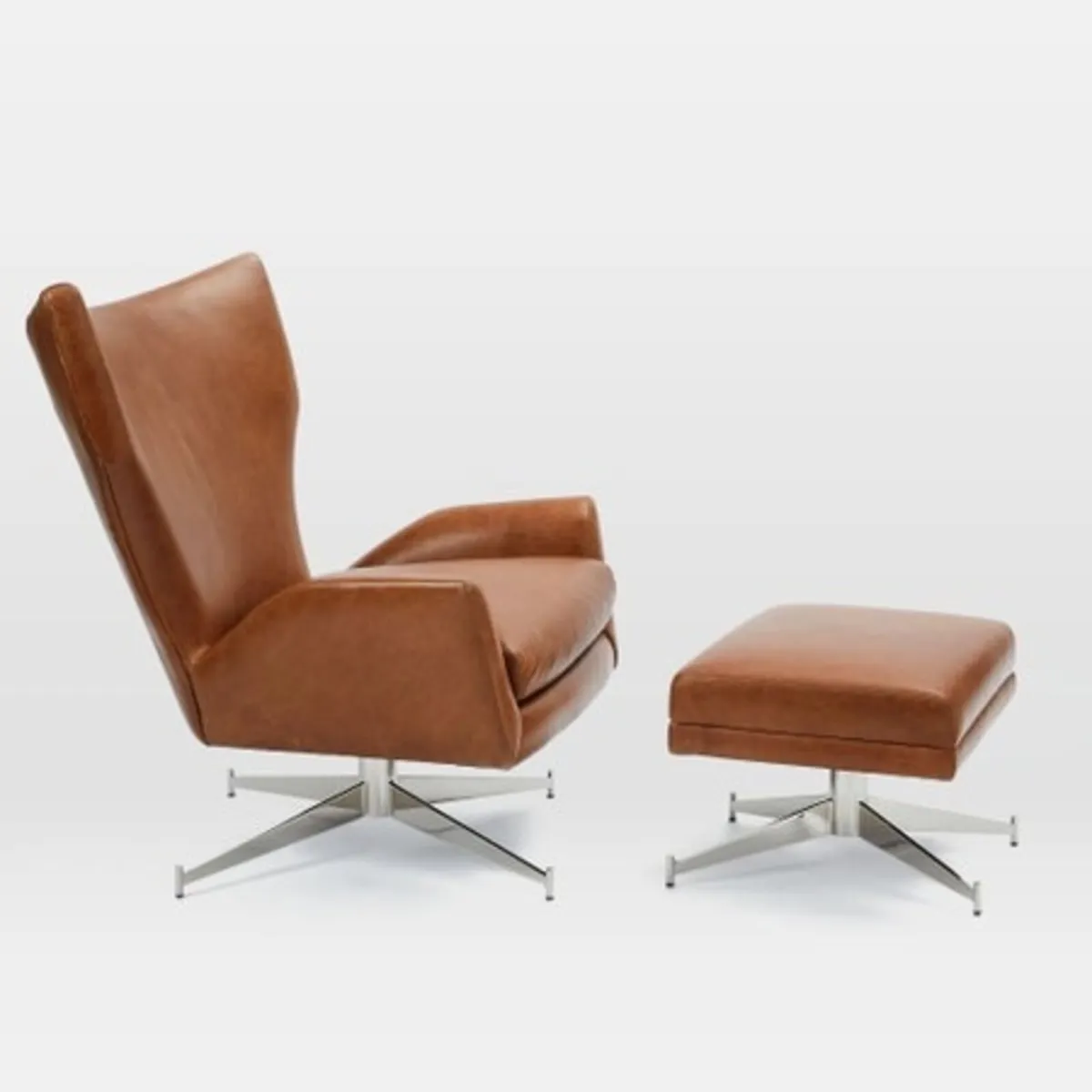 West Elm Arm chair and Ottoman - Image 1