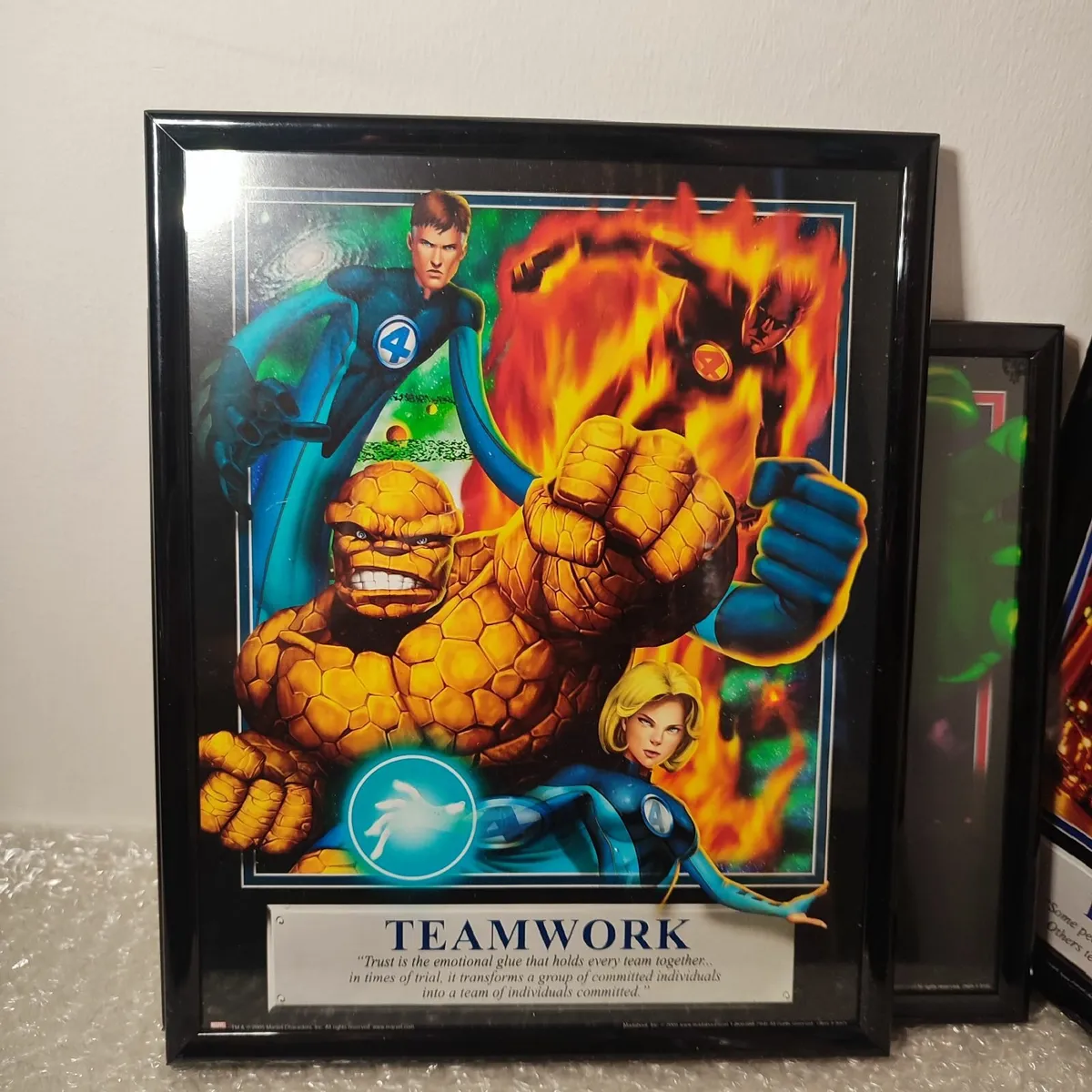 3 x Framed Marvel \prints by Madabout 2005 - Image 2