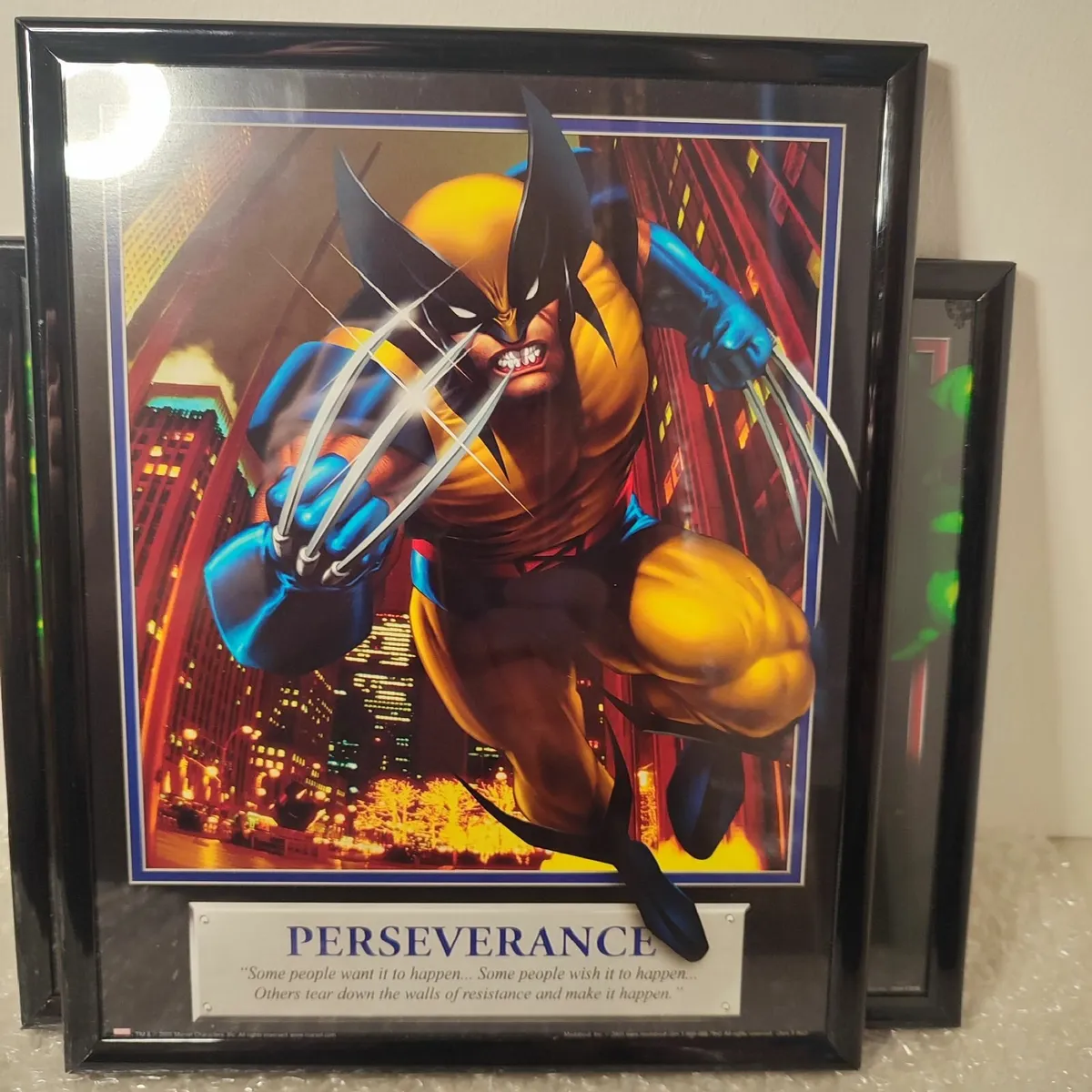 3 x Framed Marvel \prints by Madabout 2005 - Image 3