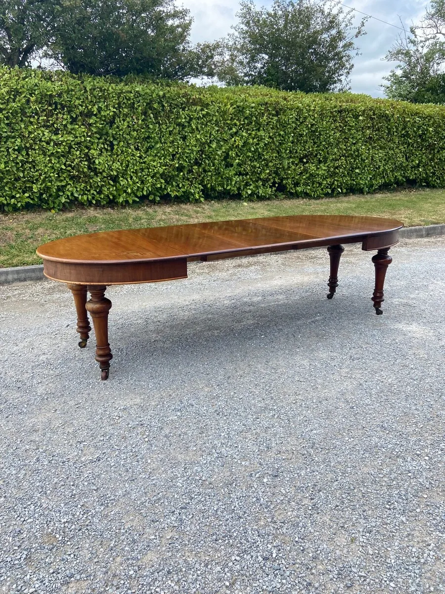 Victorian 10 foot dining table - Image 3