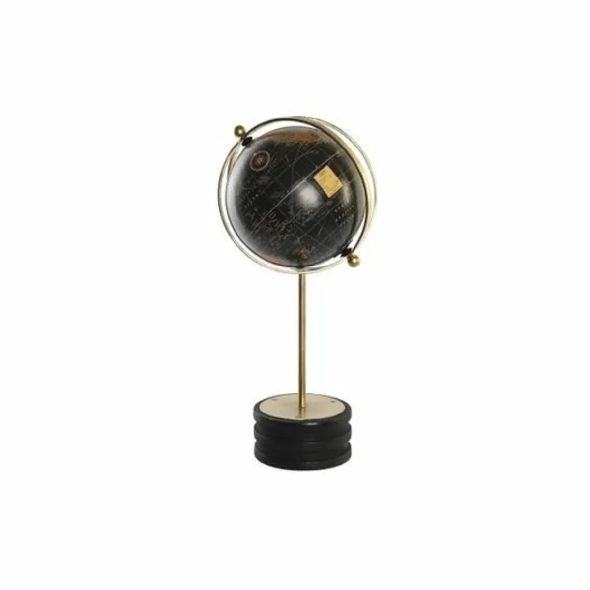 Globe Black Golden Metal Mango wood - Image 1