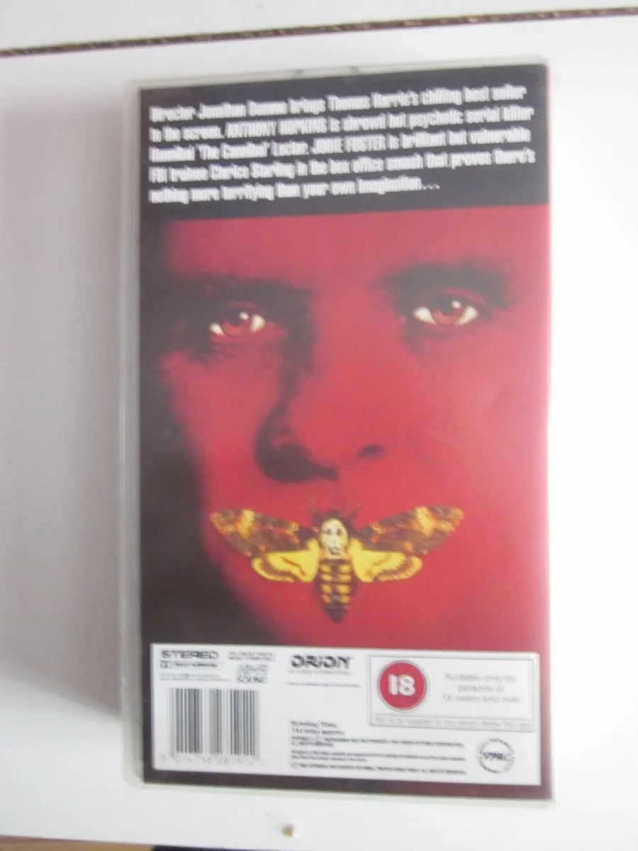THE SILENCE OF THE LAMBS VHS  Cassette 1992 - Image 2