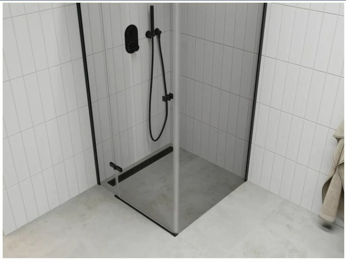 BRAND NEW Shower Enclosure 800x800 mm Black Finish - Image 3