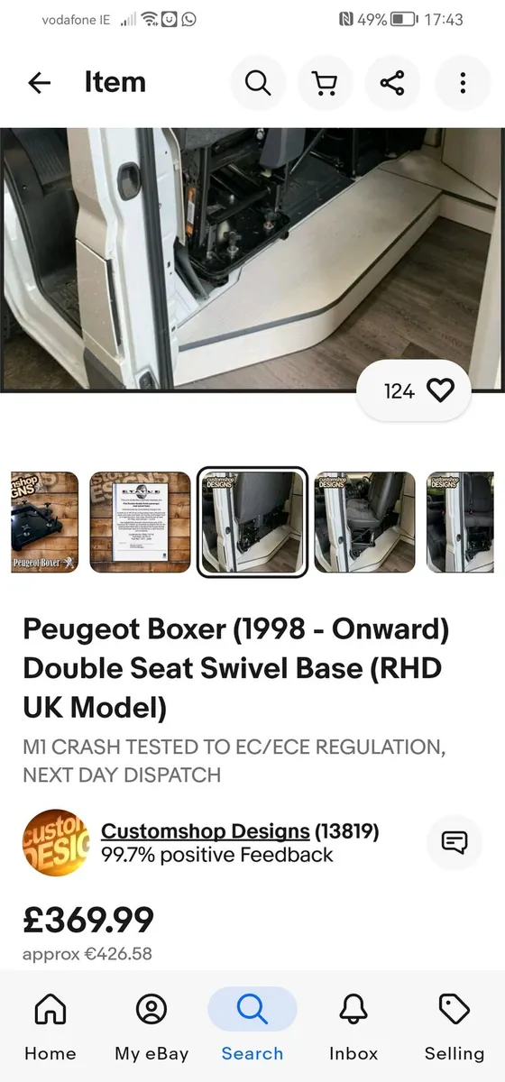 Double swivel base for fiat ducato - Image 4