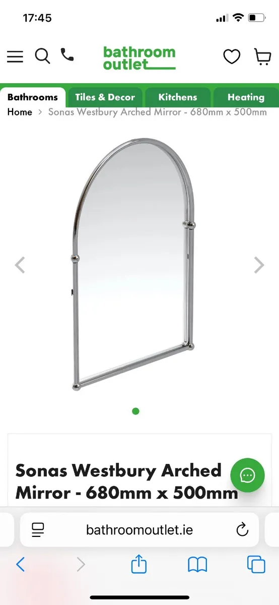 Sonas Westbury Arch Bathroom Mirror - Image 2