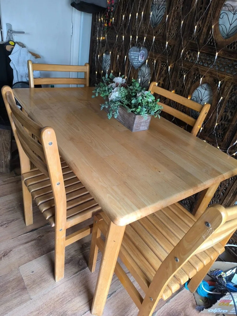 Free dining table and chairs