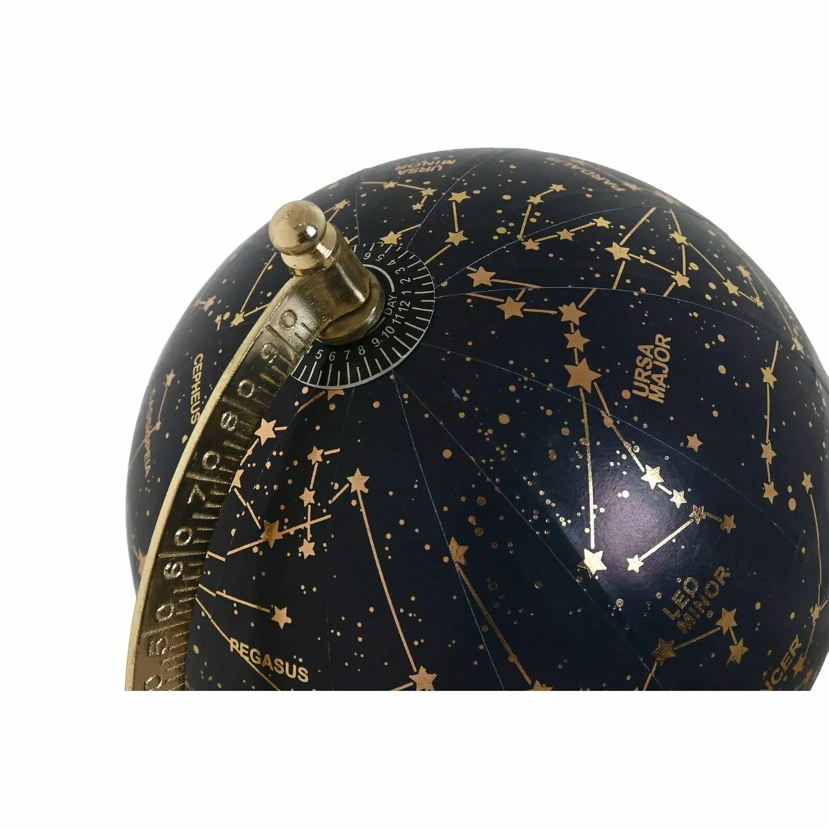 Globe Vintage Blue and Golden with Wooden Base - Image 2