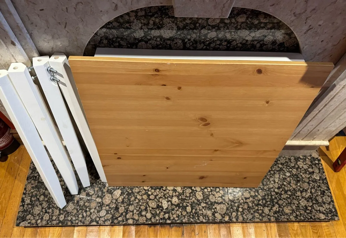 Wood table & 2 chairs - for Airbnb - Image 1