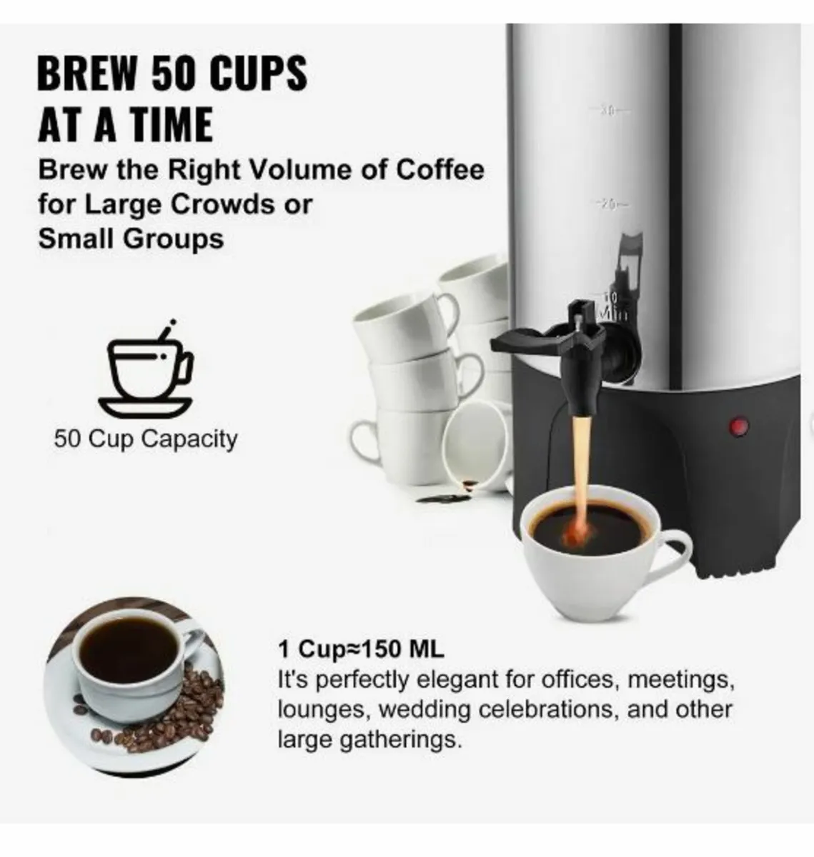 Commercial Coffee Urn 50 Cup - Image 4