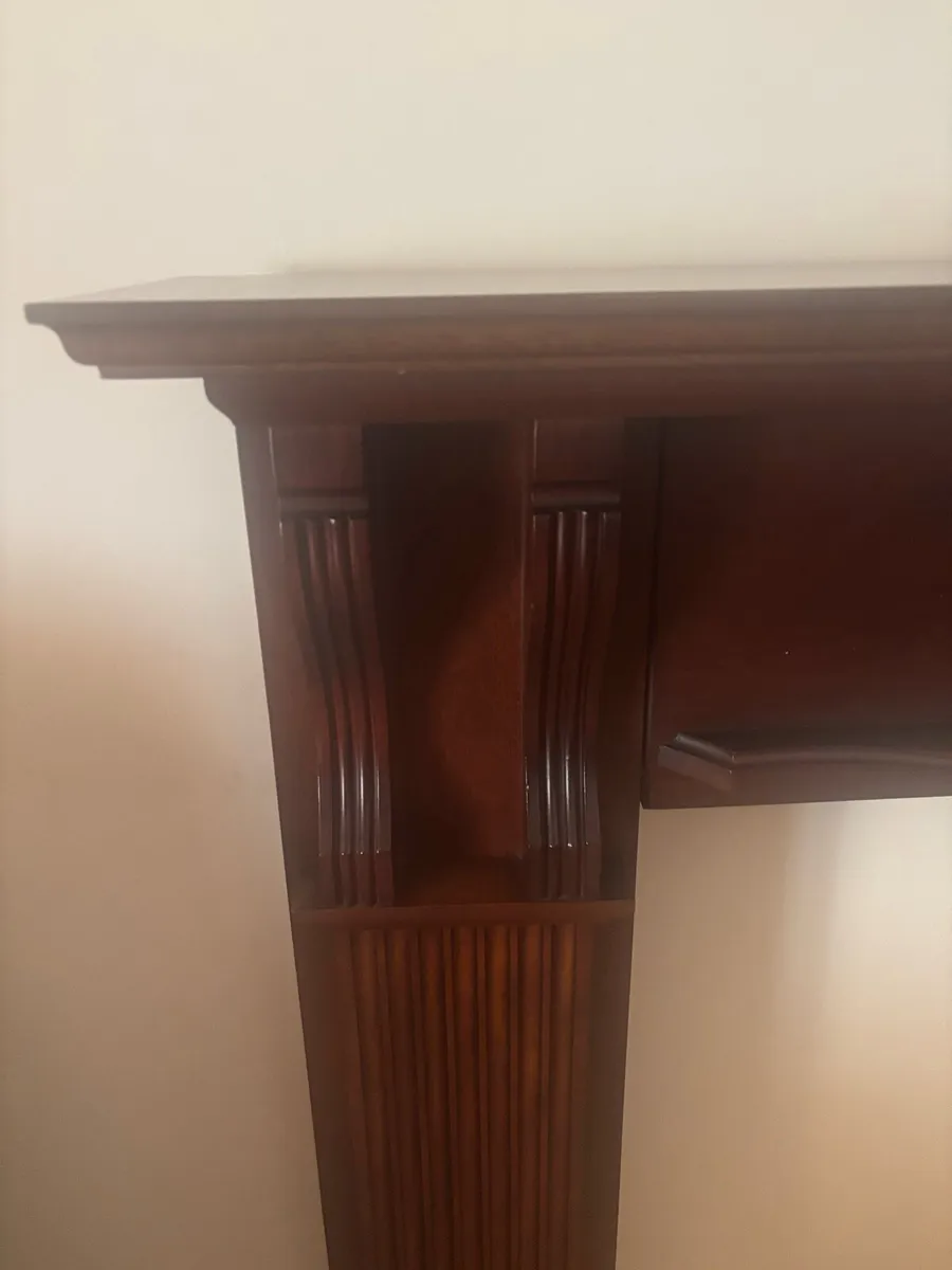 Mahogany Fire place and mirror - Image 2
