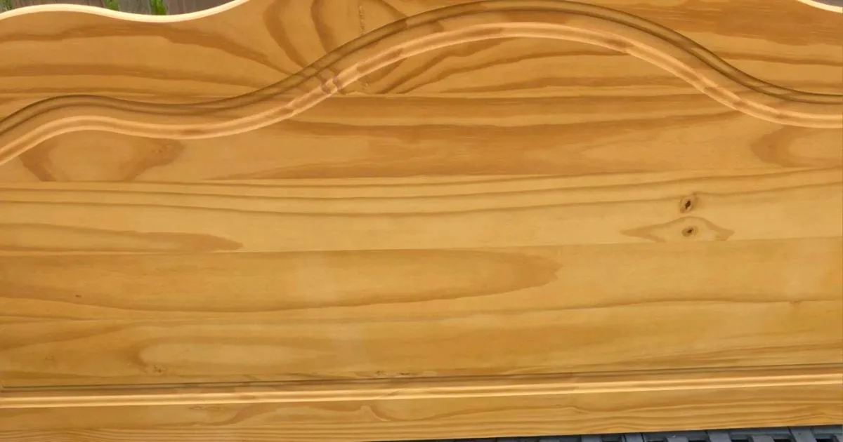 Pine Double Bed Headboard - Image 1