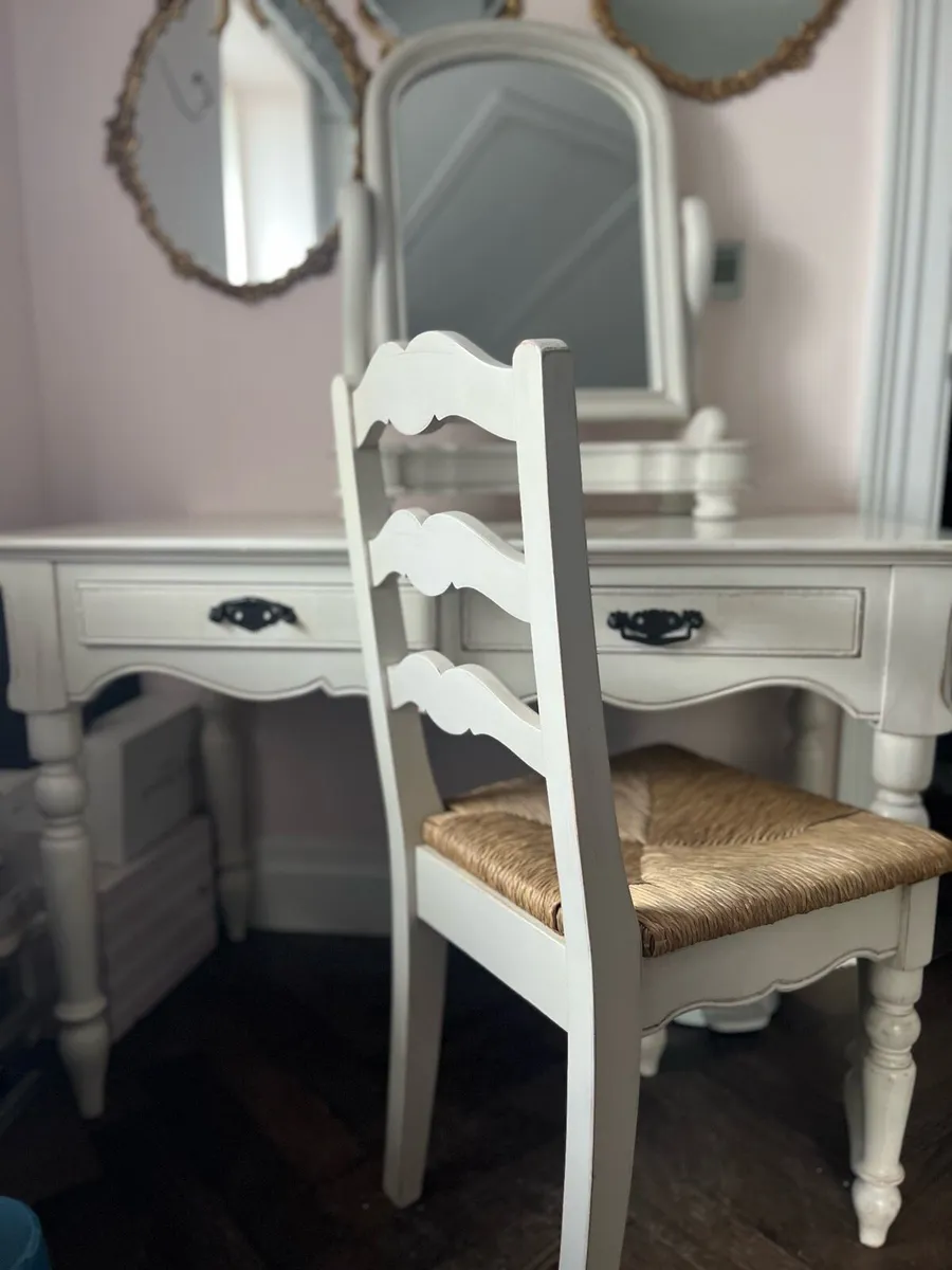 Desk & chair, makeup table & office organiser top. - Image 2