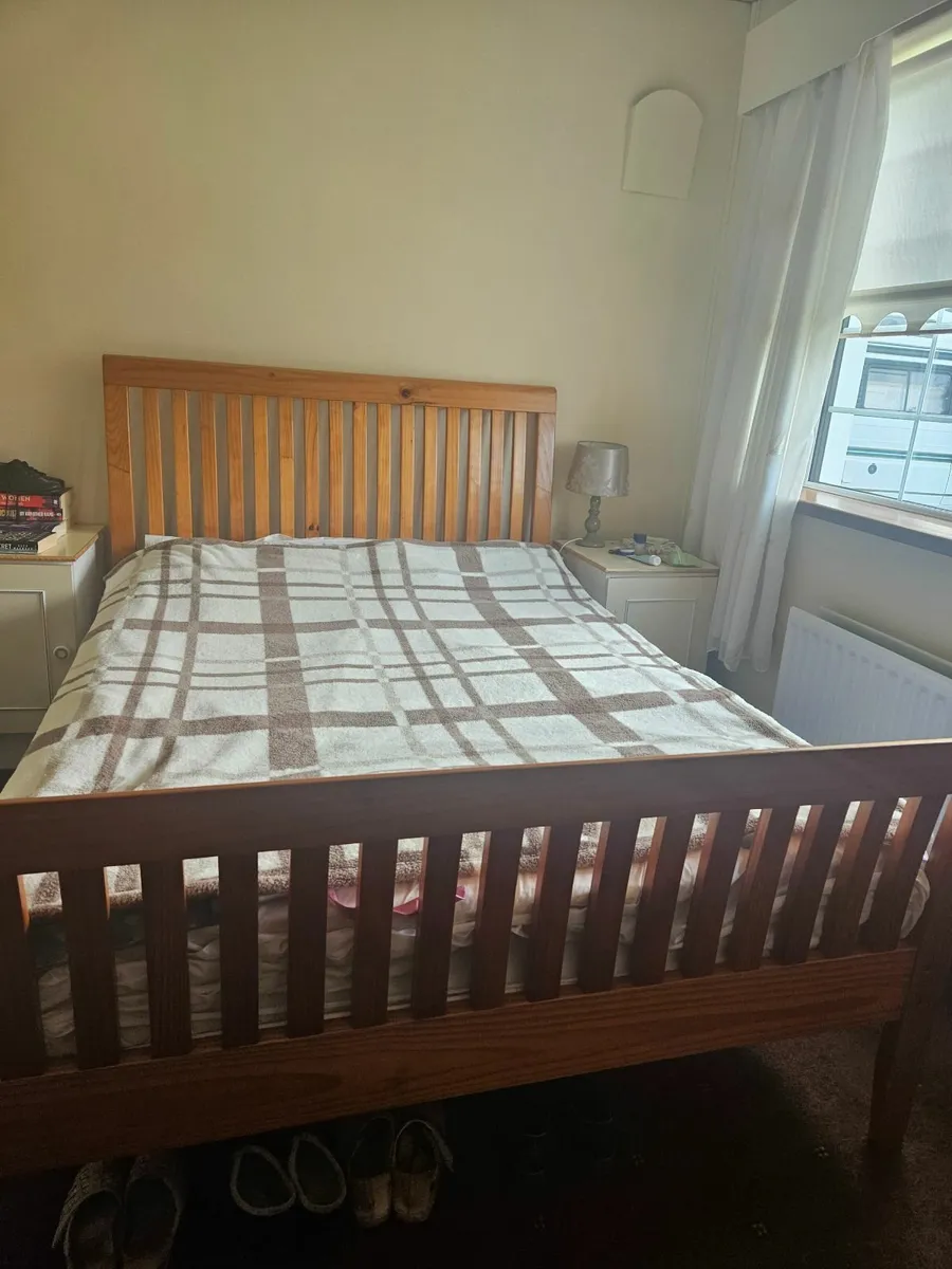 Bed frame and mattress
