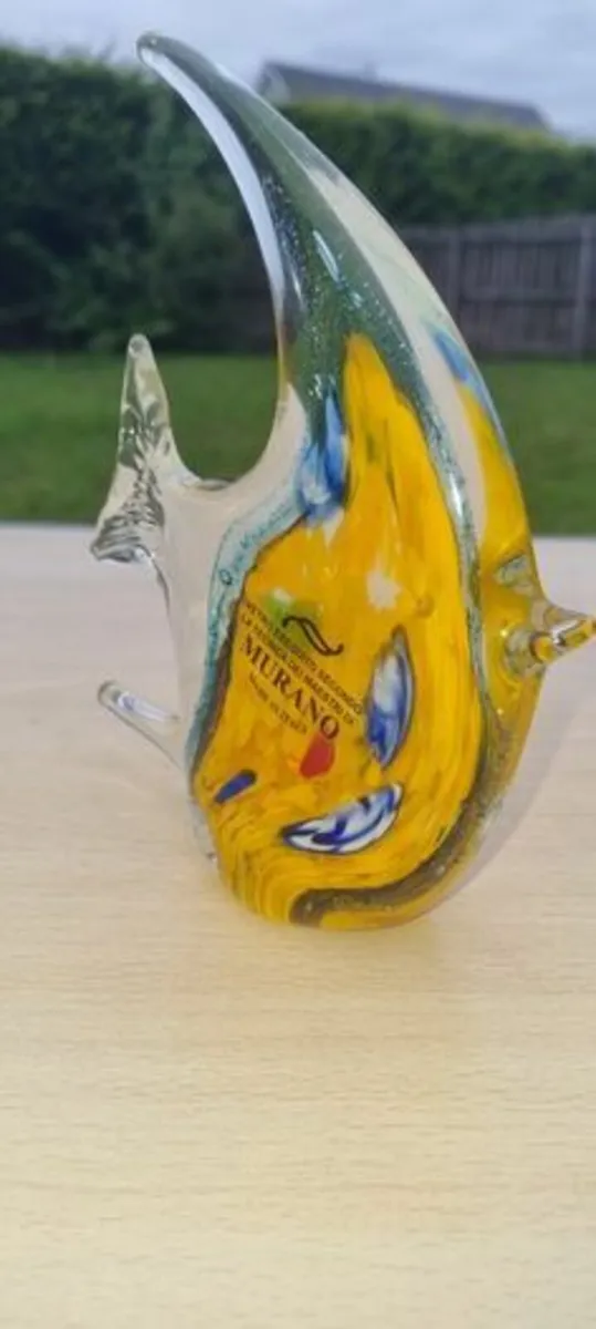 Large colorful Murano fish - Image 1