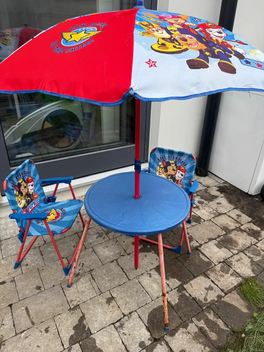 Table Set Paw Patrol