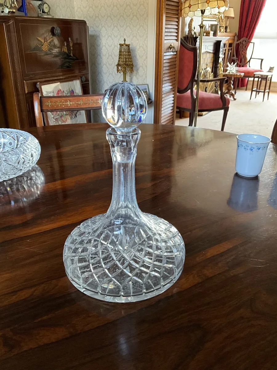 Waterford Crystal Cut Glass Ships Decanter - Image 3