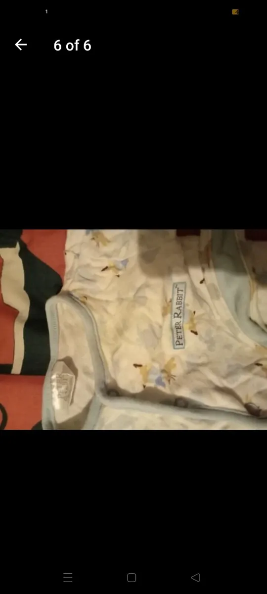 Peter rabbit snowsuit and baby grow set 0_3 mnths - Image 4