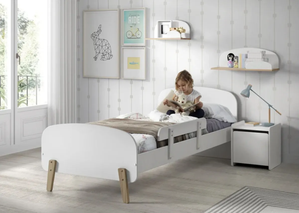 Children’s single bed frame grey - Image 1