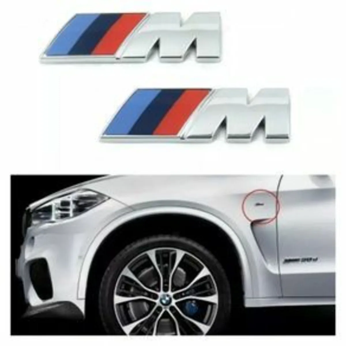 2 x BMW M Sport small wing badges - FREE POST - Image 1