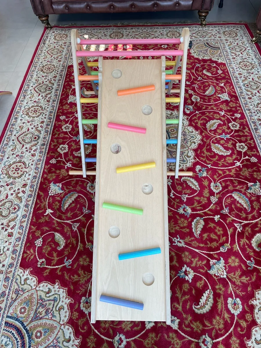 Triclimb Pikler Triangle with Miri Slide & Sticks - Image 1