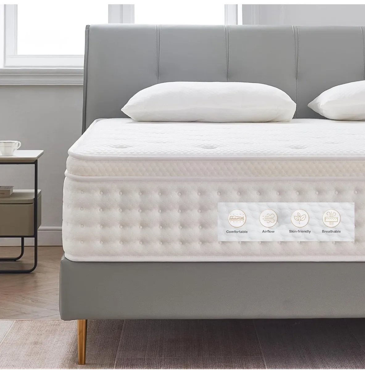 Single Mattress,10.2 Inch Hybrid Memory Foam and I - Image 1