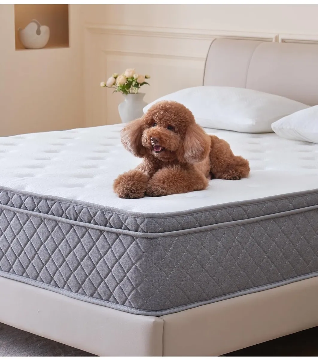 Double Mattress,8.6 Inch Double Bed Mattress with - Image 2
