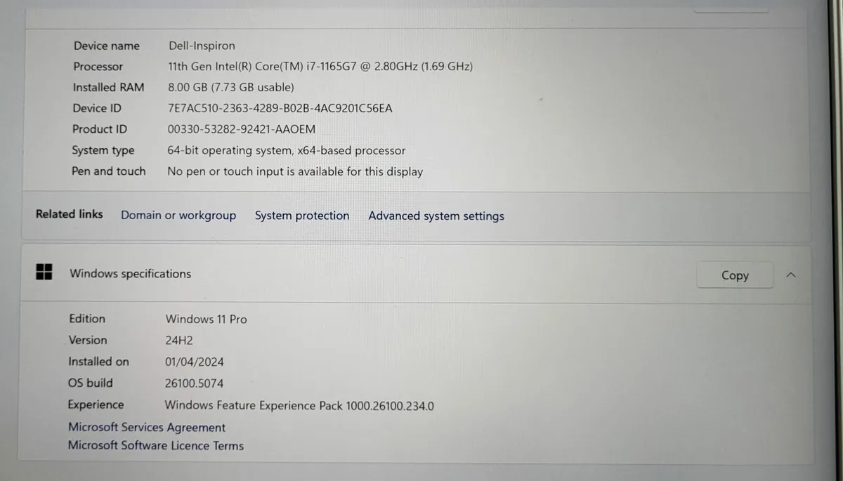 Dell Inspiron 7400 - Image 3