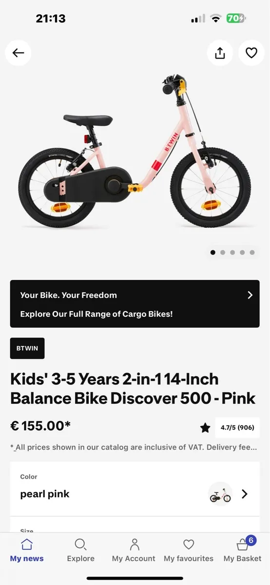 Decathlon girl’s bike - Image 3
