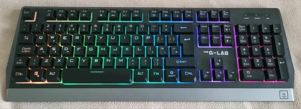 The G-LAB Keyz TUNGSTEN Wireless Gaming Keyboard - Image 2