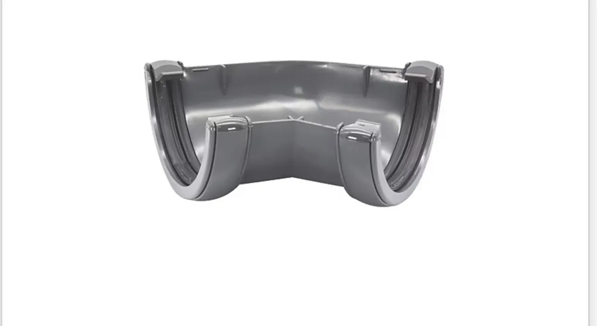 Floplast 135 degree half round gutter anthracite