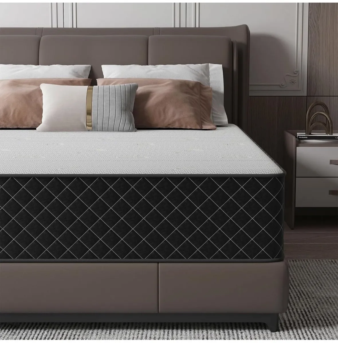 Extra Firm Single Mattress, 25cm Deep Hybrid Mattr - Image 2