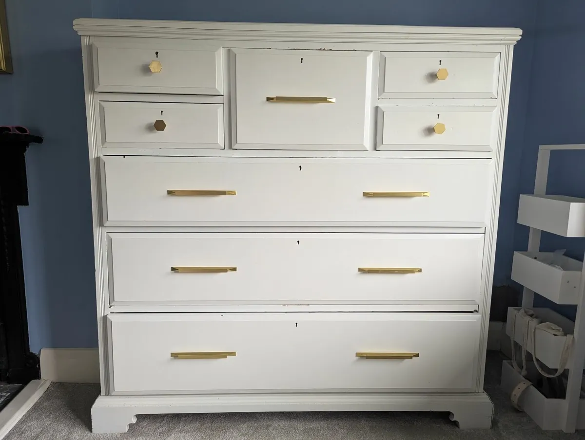 Large White Bedroom Drawers - Free for collection - Image 1