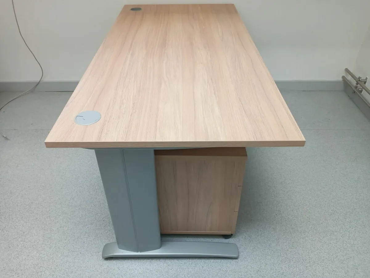 Delivery - Office Desk with Pedestal of Drawers - Image 2