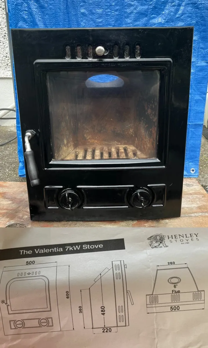 Henley Insert 7kw Enamel Stove - Image 4