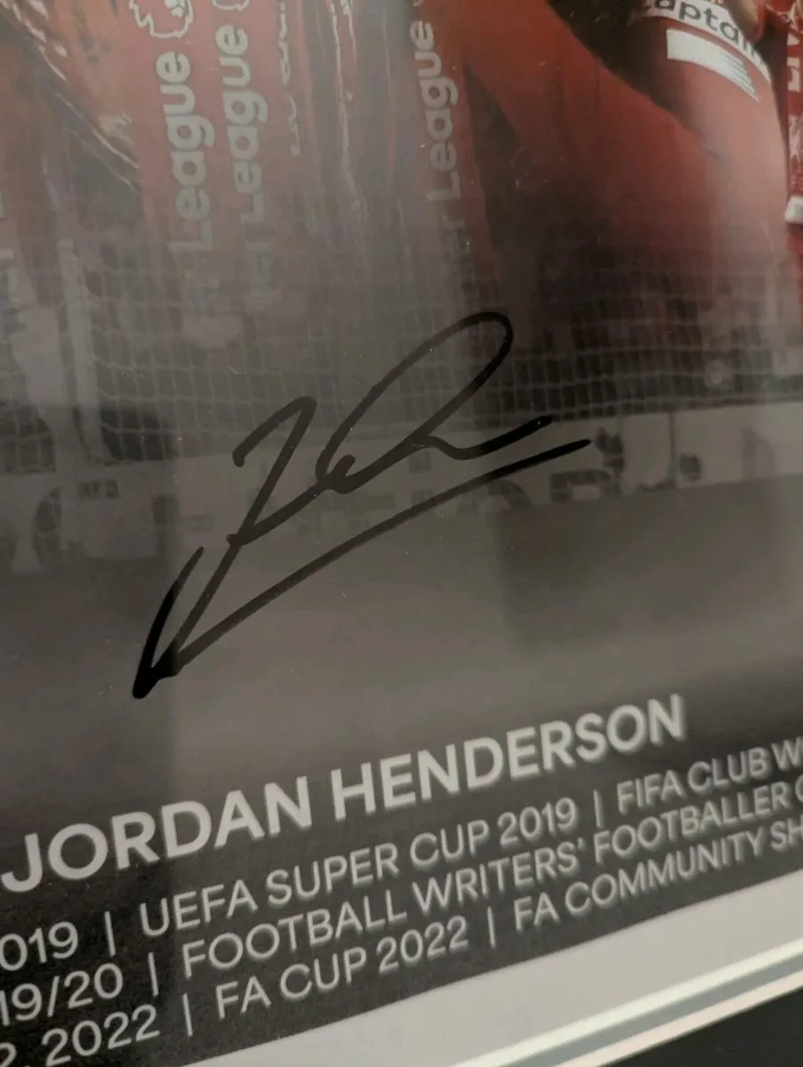 Jordan Henderson Liverpool FC signed 16x12 collage - Image 3