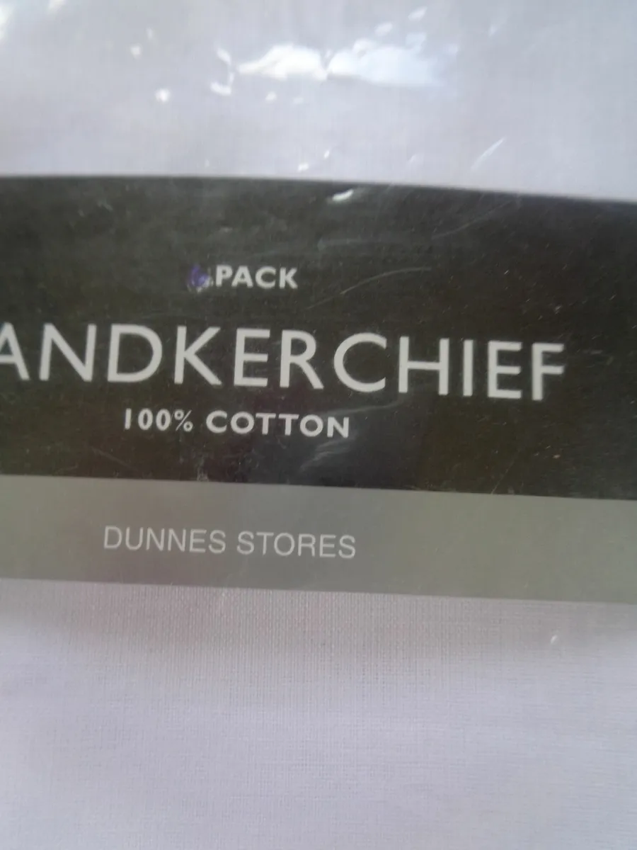 Mens Cotton Hankerchiefs x 4 for Sale - Image 1