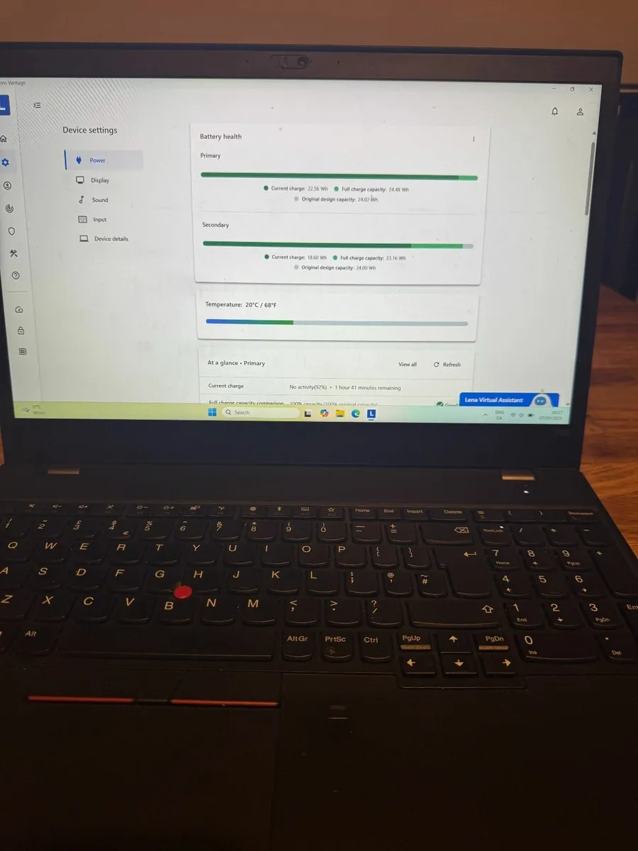 Refurbished Lenovo T580 i5 8gb 250gb NVME 2 Batter - Image 2