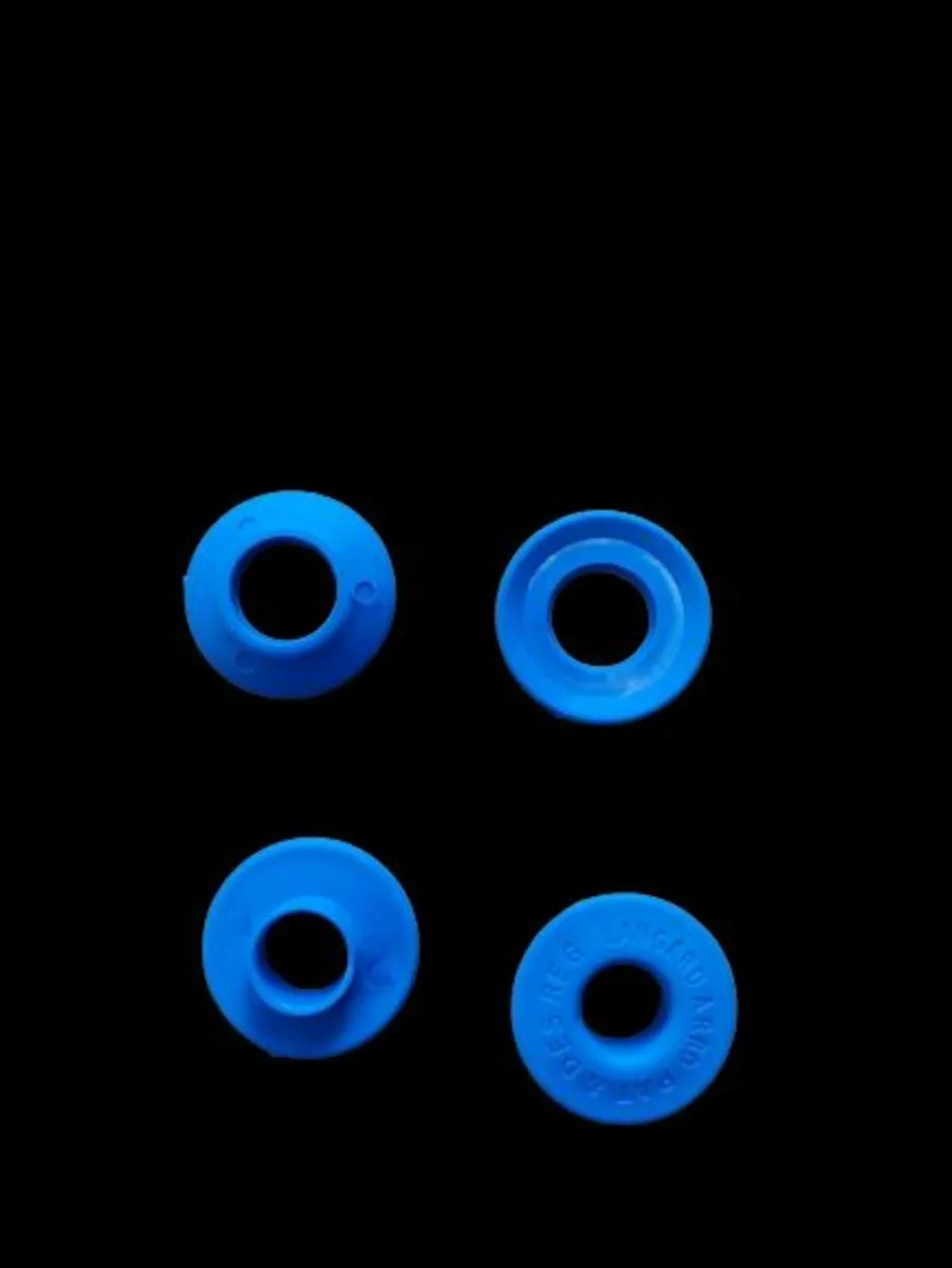 Blue plastic eyelets  12mm - 10 pk - Image 1