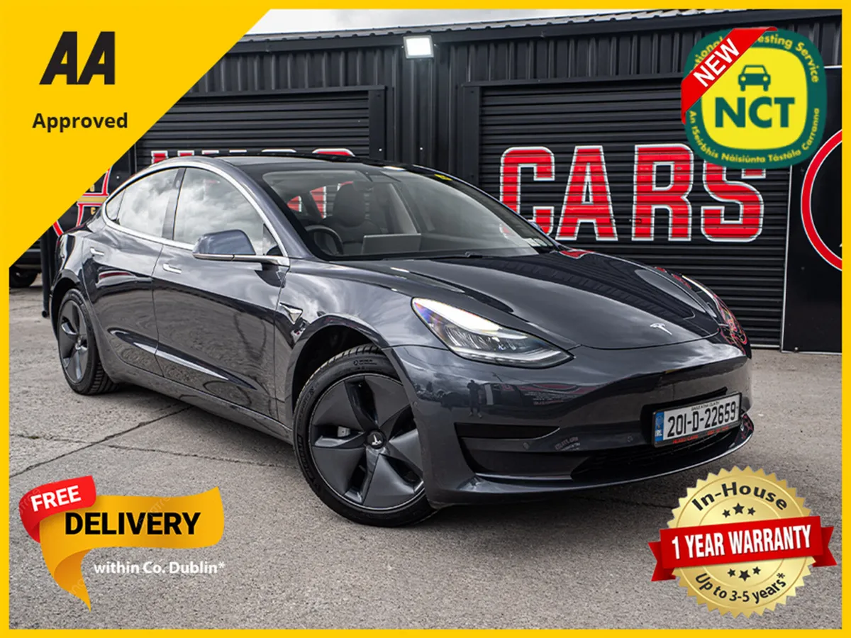 2020 Tesla Model 3/Irish/High spec/1yr warranty - Image 1