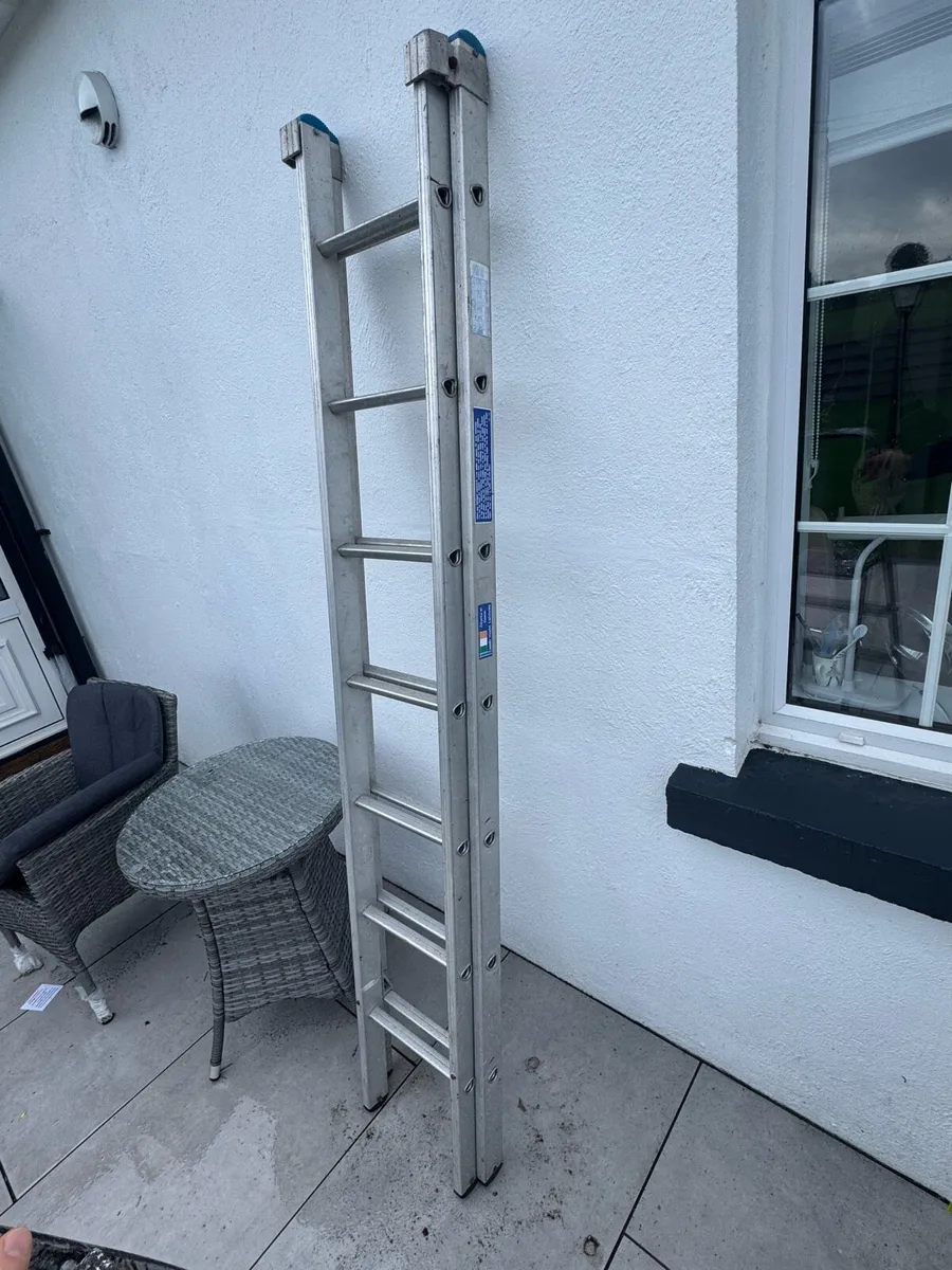 Stradbally Aluminium Double ladder 11f - Image 2