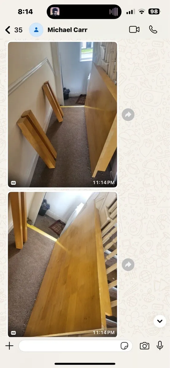 Large dining table