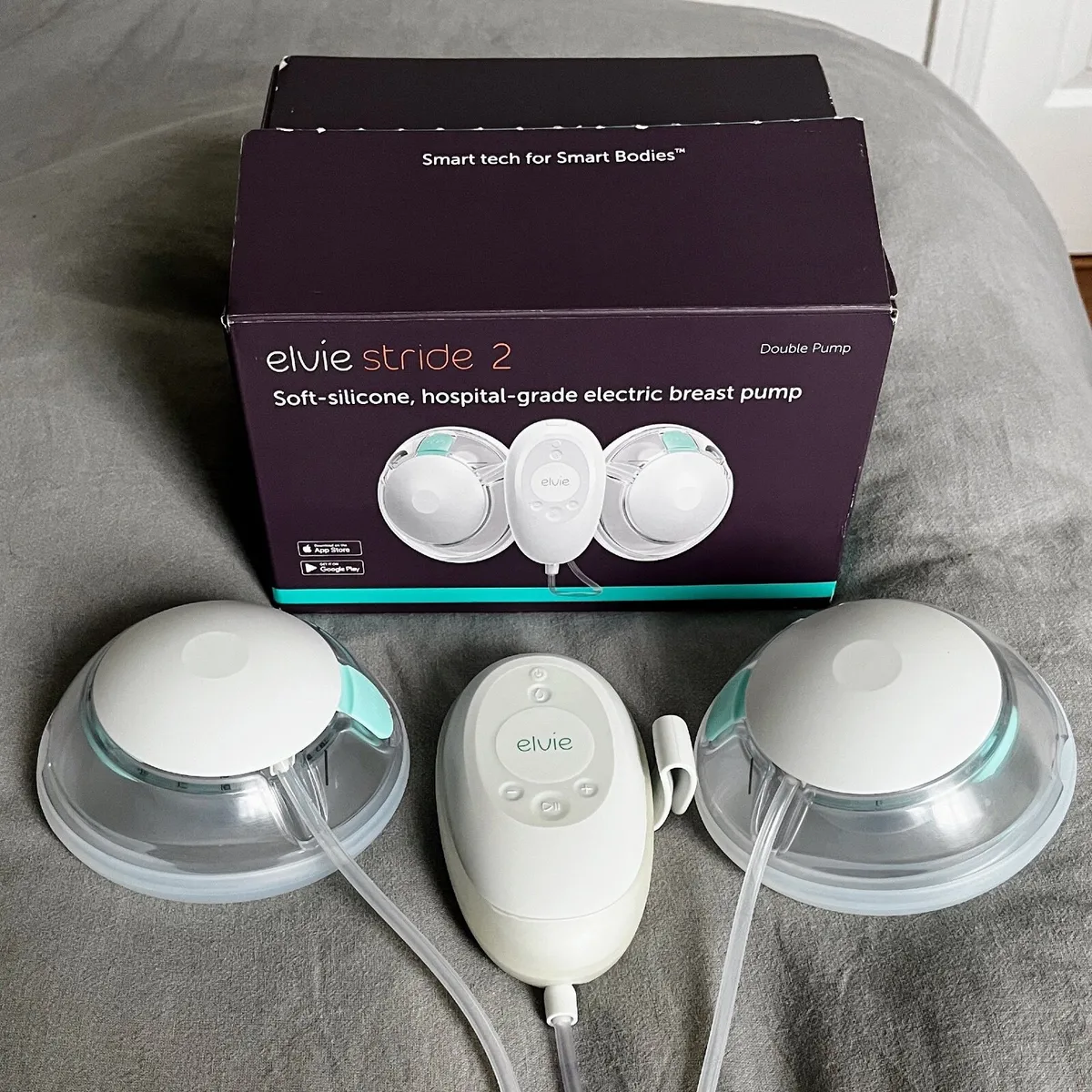 Elvie Stride 2 Double Hands-Free Pump - Image 1