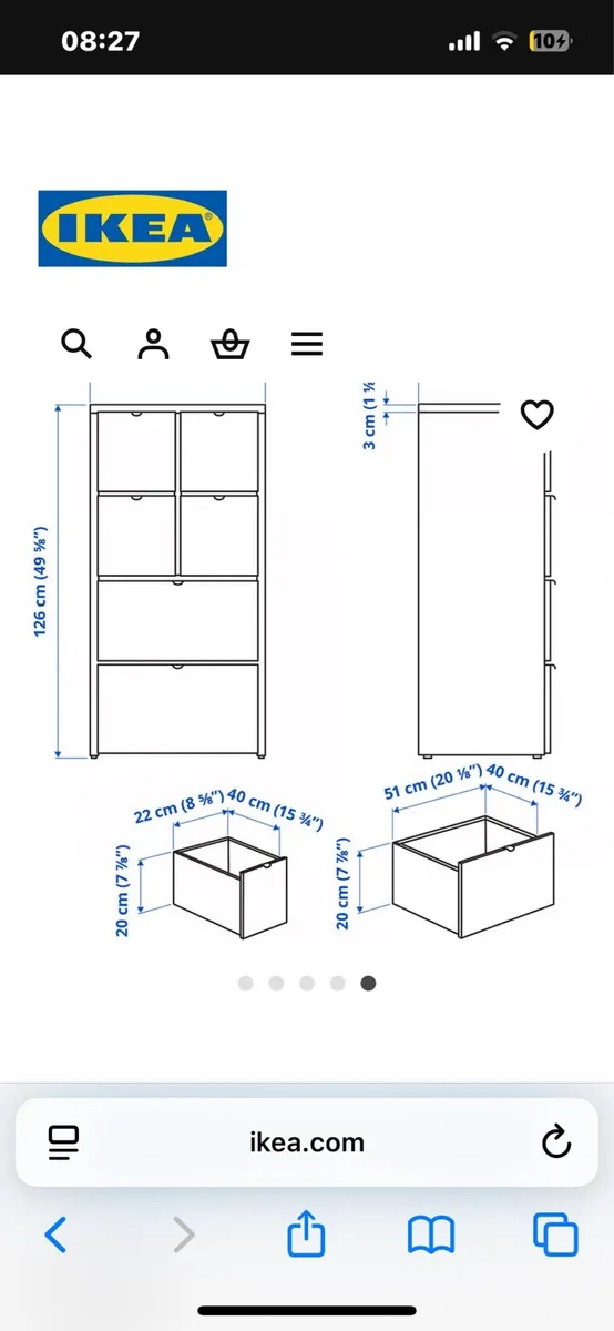 Chest of drawers ikea visthus - Image 3