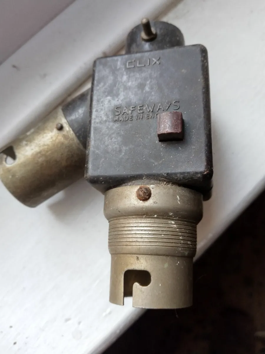 Vintage 1930's CLIX light fitting