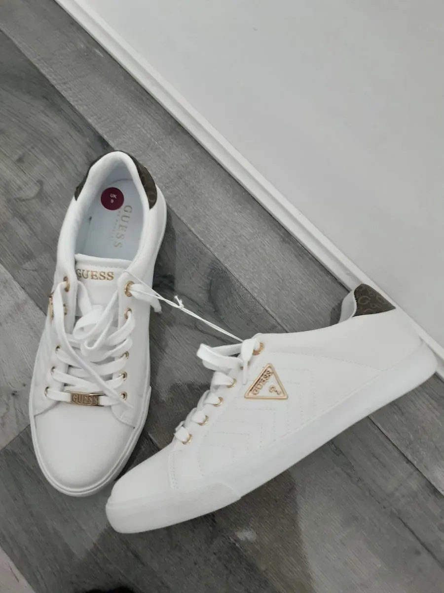 Ladies white Guess runners - Image 1