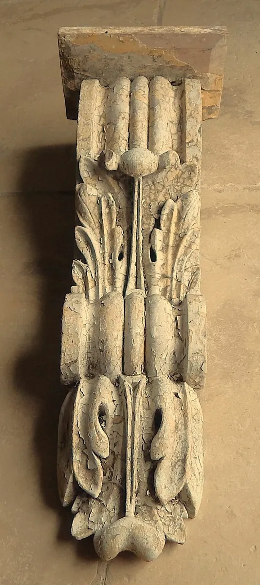 Large Vintage Oak Carved Architectural Corbel - Image 2